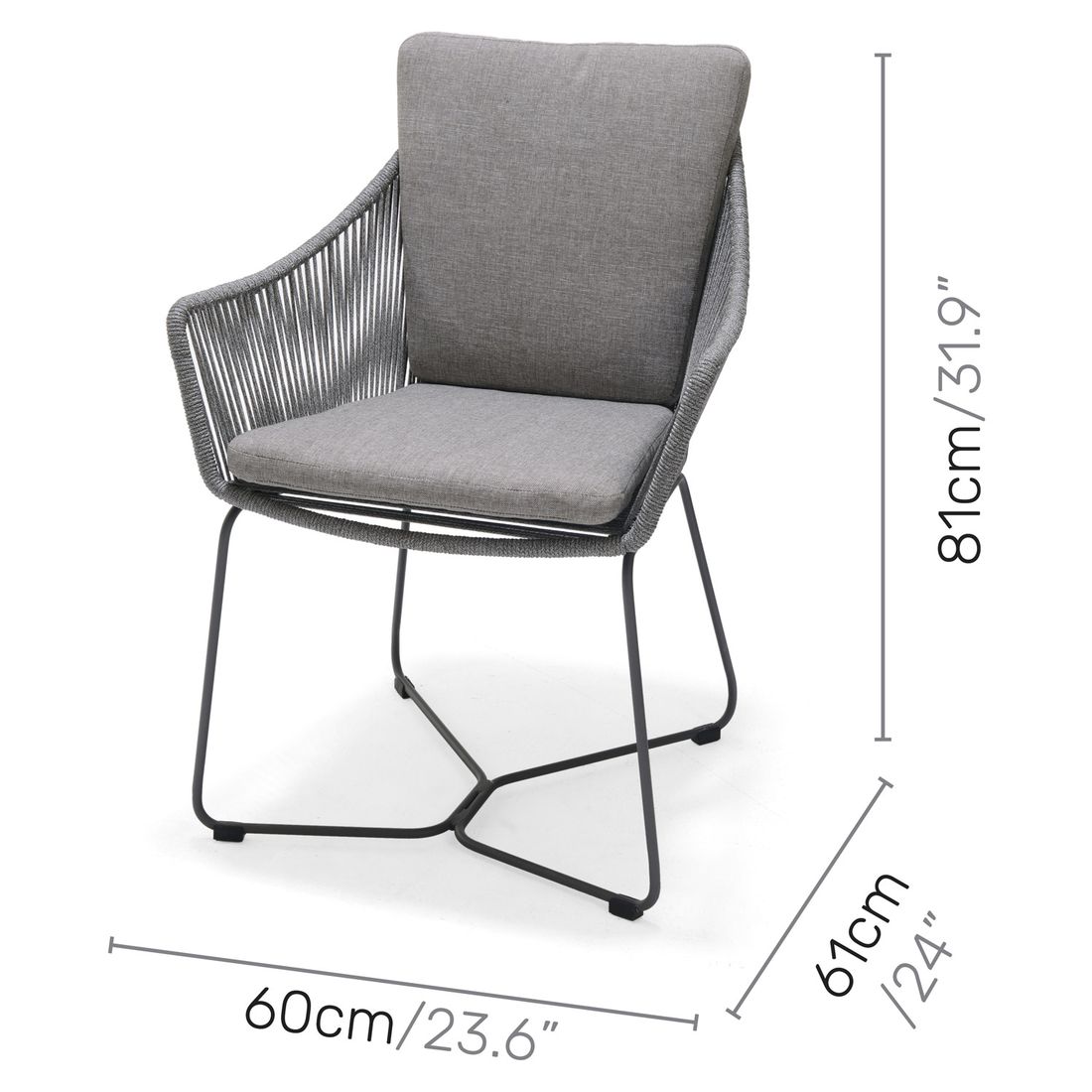 LifestyleGarden Opal Gartenmöbel-Set L (6 Plätze) Tisch 220x90cm