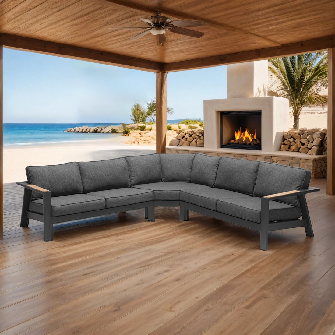 LifestyleGarden Palau Ecklounge Aluminium/Olefin