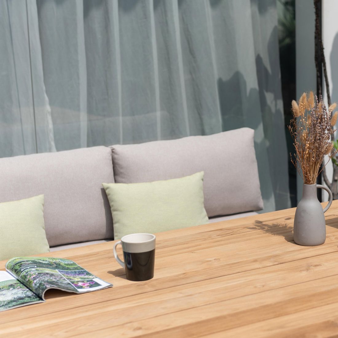 LifestyleGarden Palau Gartenmöbel-Set L (6 Plätze) Tisch 216x99cm