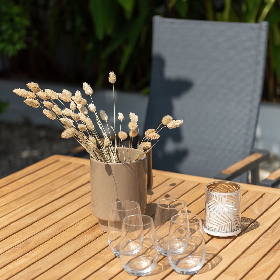 LifestyleGarden Palau Gartenmöbel-Set XL (8 Plätze) Tisch 201x90cm