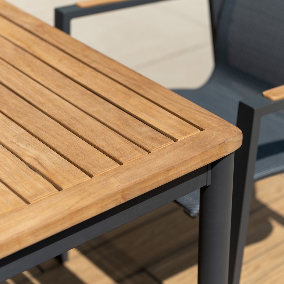 LifestyleGarden Palau Gartenmöbel-Set XL (8 Plätze) Tisch 201x90cm