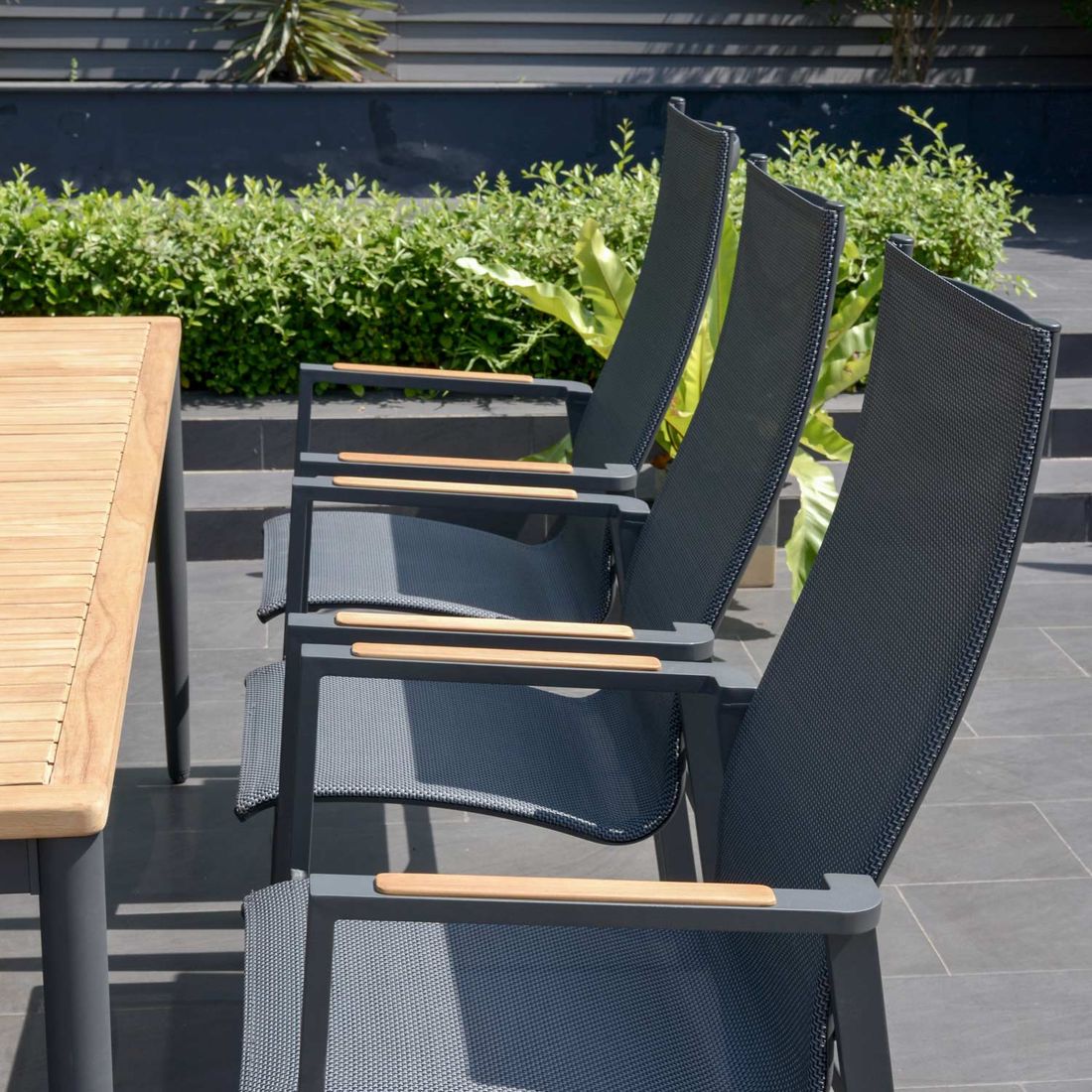 LifestyleGarden Palau Gartenmöbel-Set XL (8 Plätze) Tisch 201x90cm