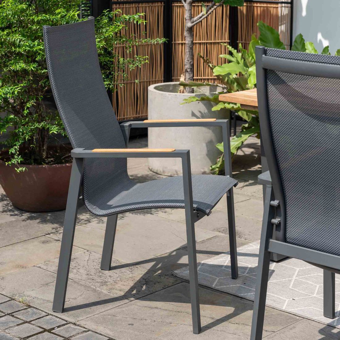 LifestyleGarden Palau Stapelsessel Aluminium/Textilene