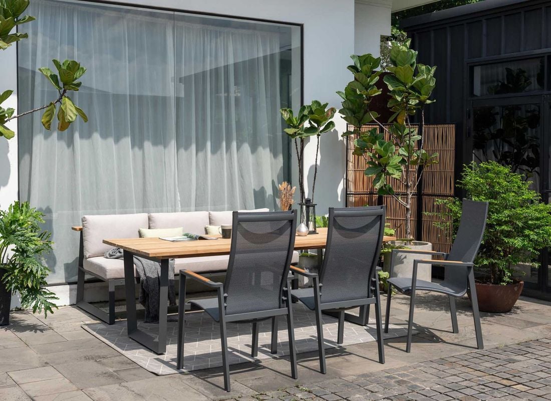 LifestyleGarden Palau Stapelsessel Aluminium/Textilene