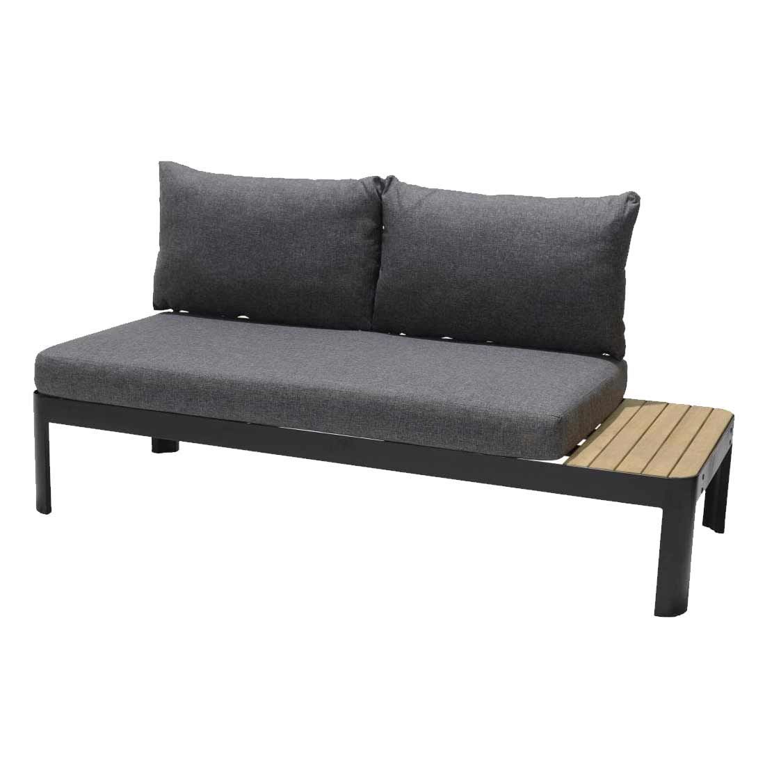LifestyleGarden Portals Ecklounge 4-tlg. Aluminium/Teak/Olefin