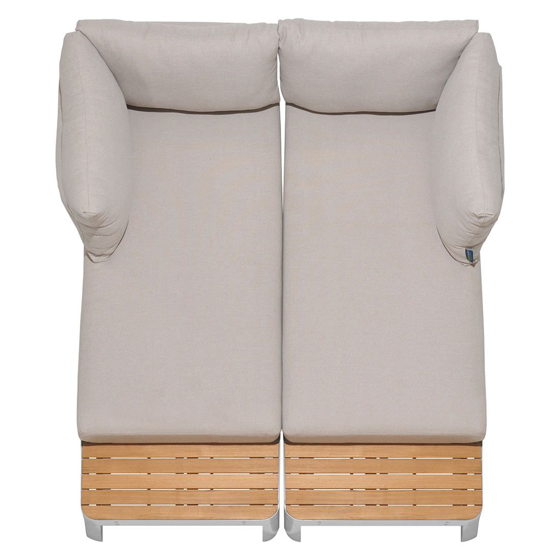 LifestyleGarden Portals Ecklounge 4tlg Aluminium/Teak/Olefin