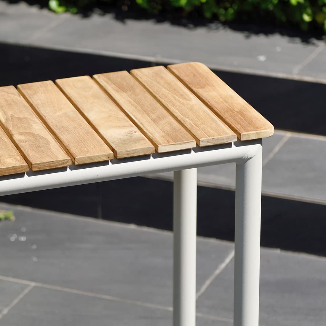 LifestyleGarden Portals Gartensofa inkl. Beistelltisch Aluminium/Teak/Olefin