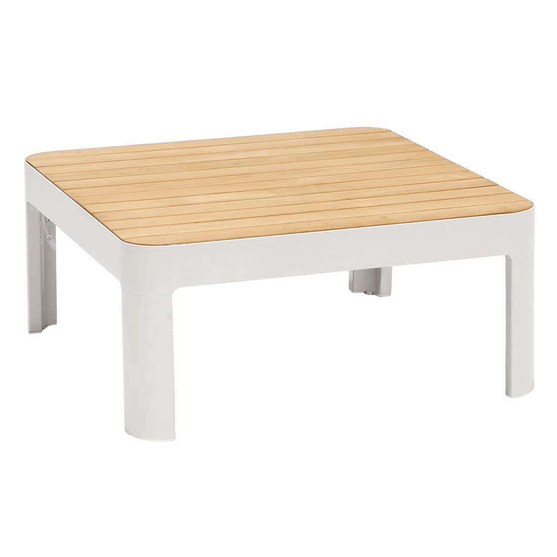 LifestyleGarden Portals Loungetisch 72x72cm Aluminium/Teak