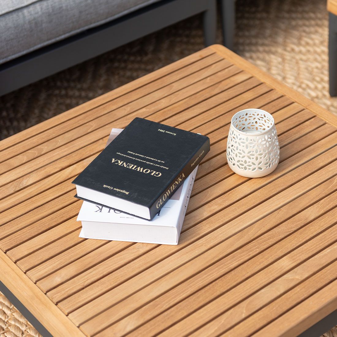 LifestyleGarden Topaz Loungetisch 73x73cm Aluminium/Teak