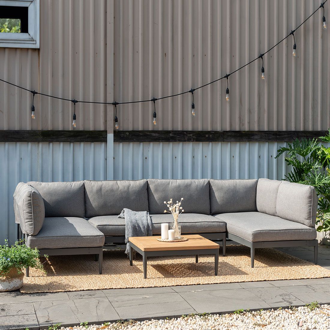 LifestyleGarden Topaz Ecklounge Aluminium/Olefin