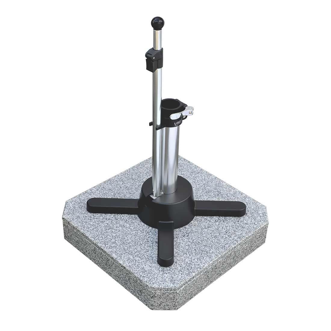 LiRo Mini Plus 50-K Granit Mobiler Schirmständer mit Schnellspanner