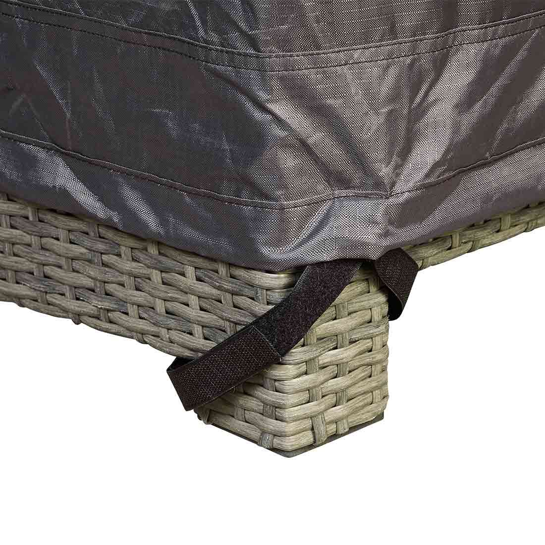 AeroCover Schutzhülle für Ecklounge 300x300x100x70cm Polyester