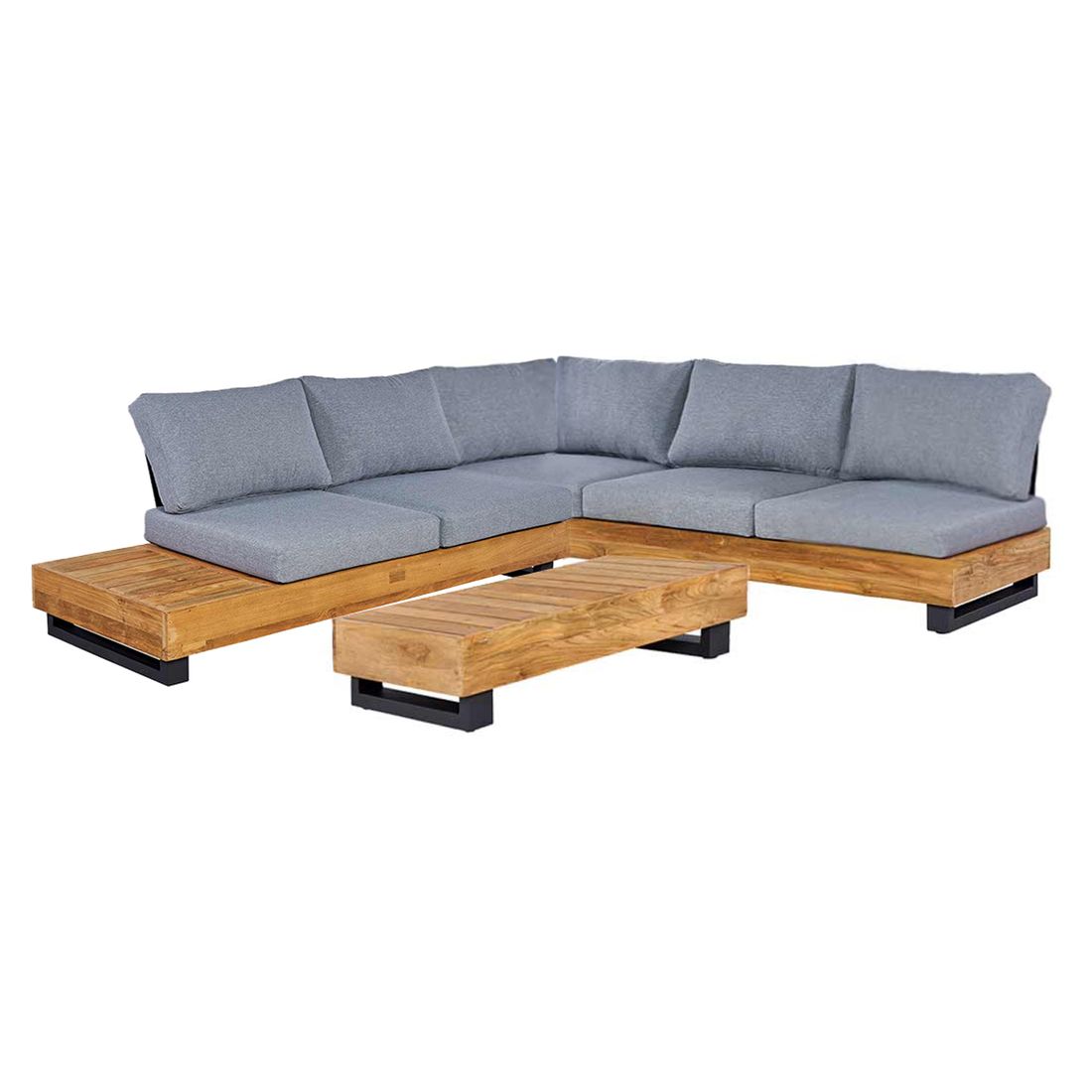 OUTLIV. Madrid Ecklounge 3-tlg. Teak Recycelt/Olefin