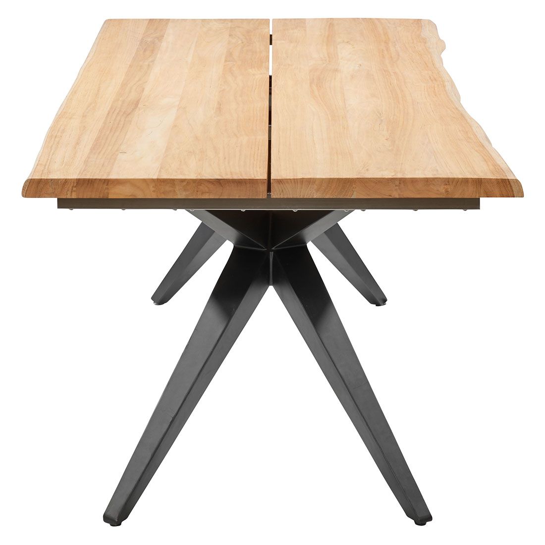 Musterring Holland Gartentisch 280x95cm Edelstahl/Teak