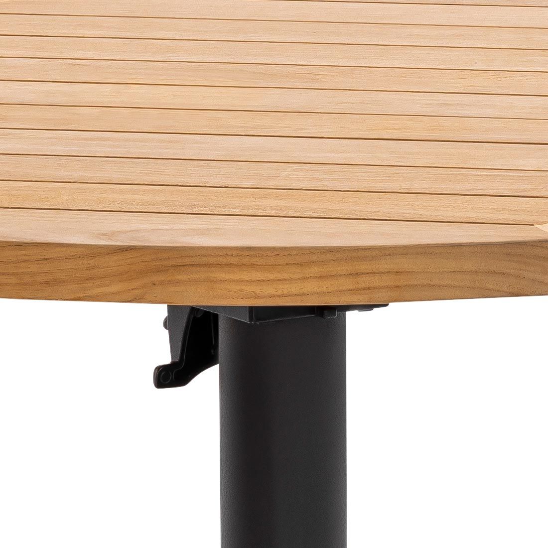 Musterring Italien Gartentisch Ø95cm Edelstahl/Teak