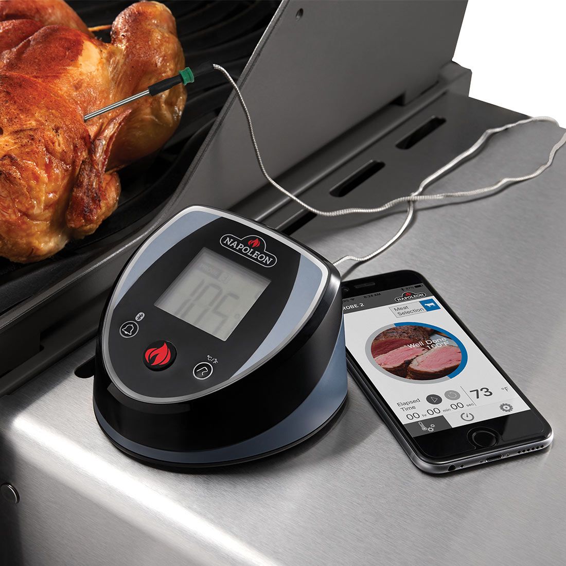 Napoleon Bluetooth Grillthermometer inkl. 2 Sonden