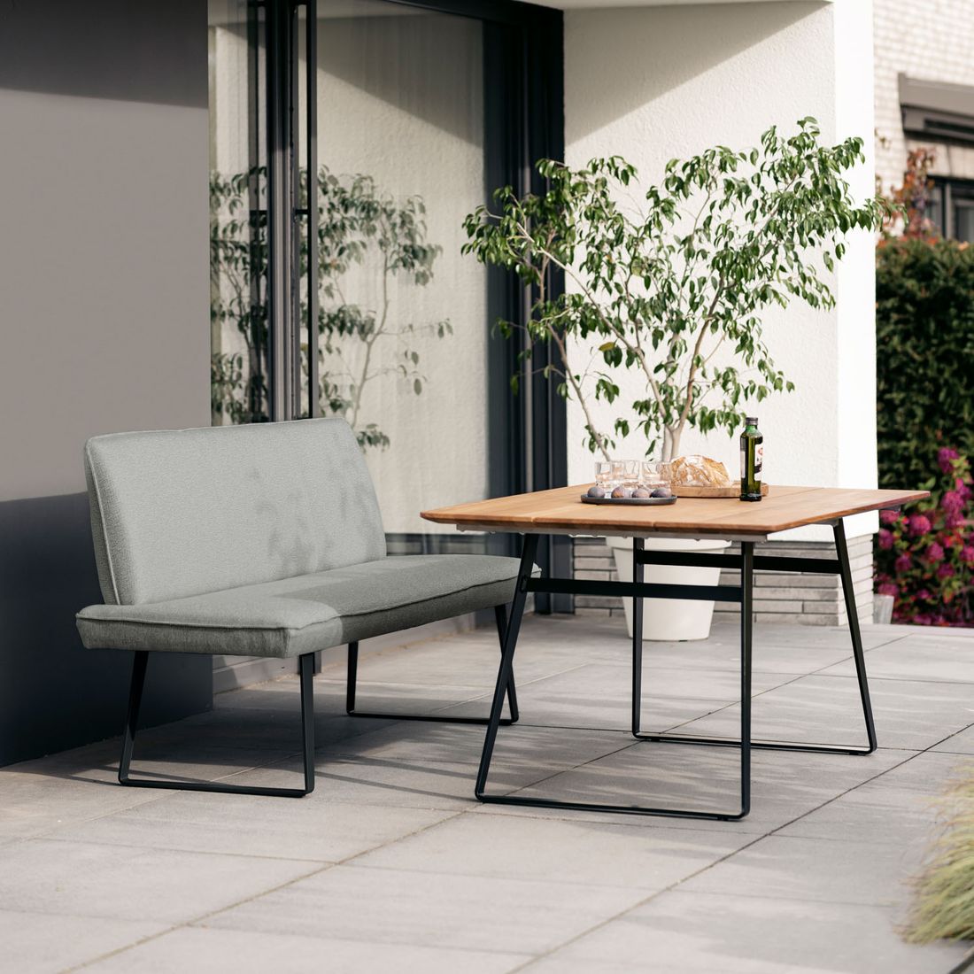 Niehoff Elba Gartenmöbel-Set S (2 Plätze) Tisch 160x95cm