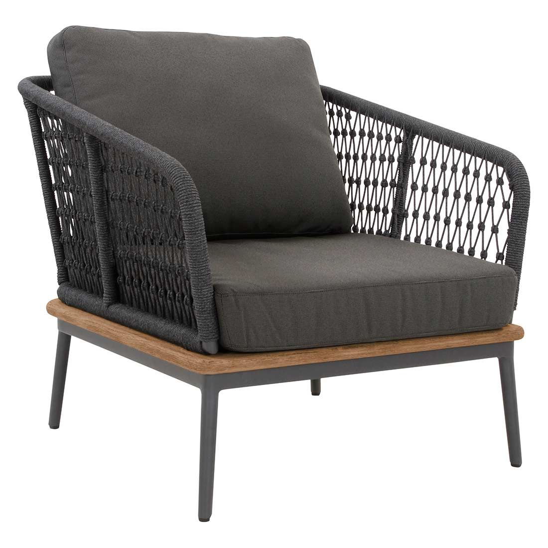 Niehoff Freeport Loungesessel Aluminium/Rope/Olefin