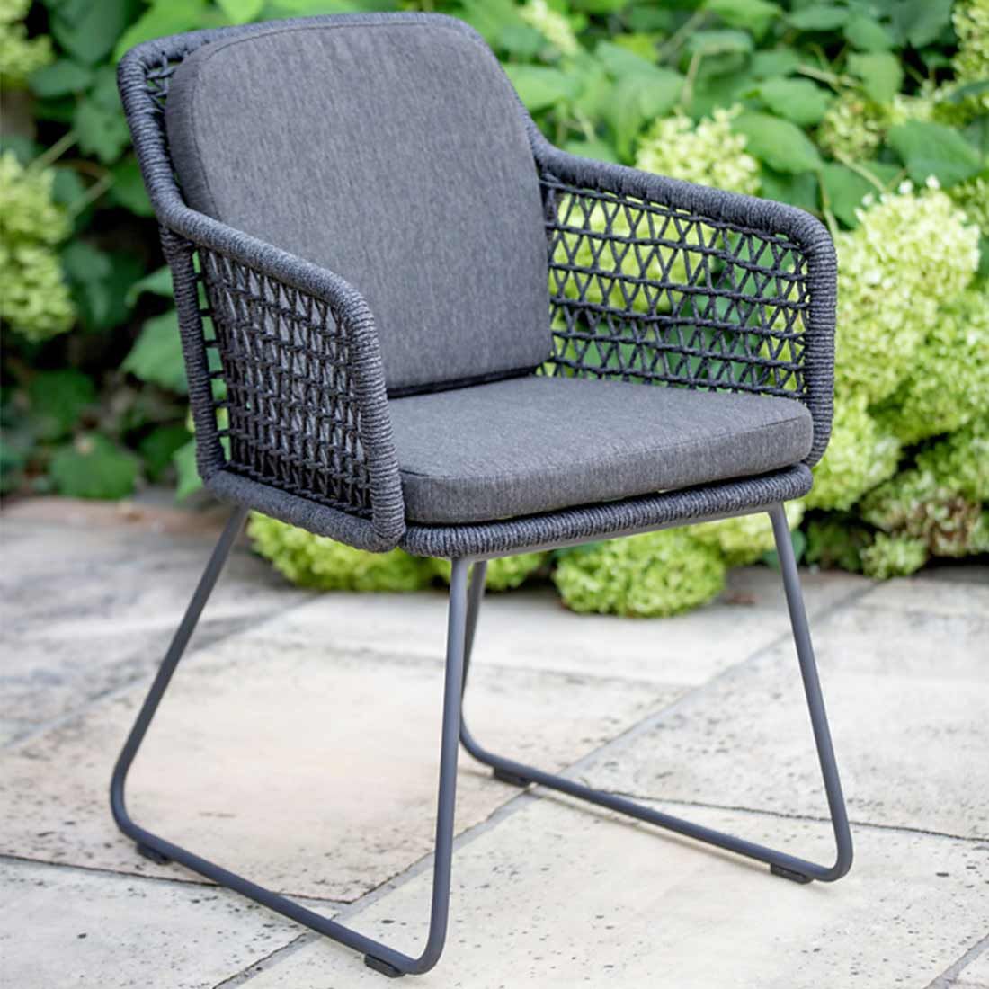 Niehoff Kubu Gartensessel Aluminium/Rope/Olefin
