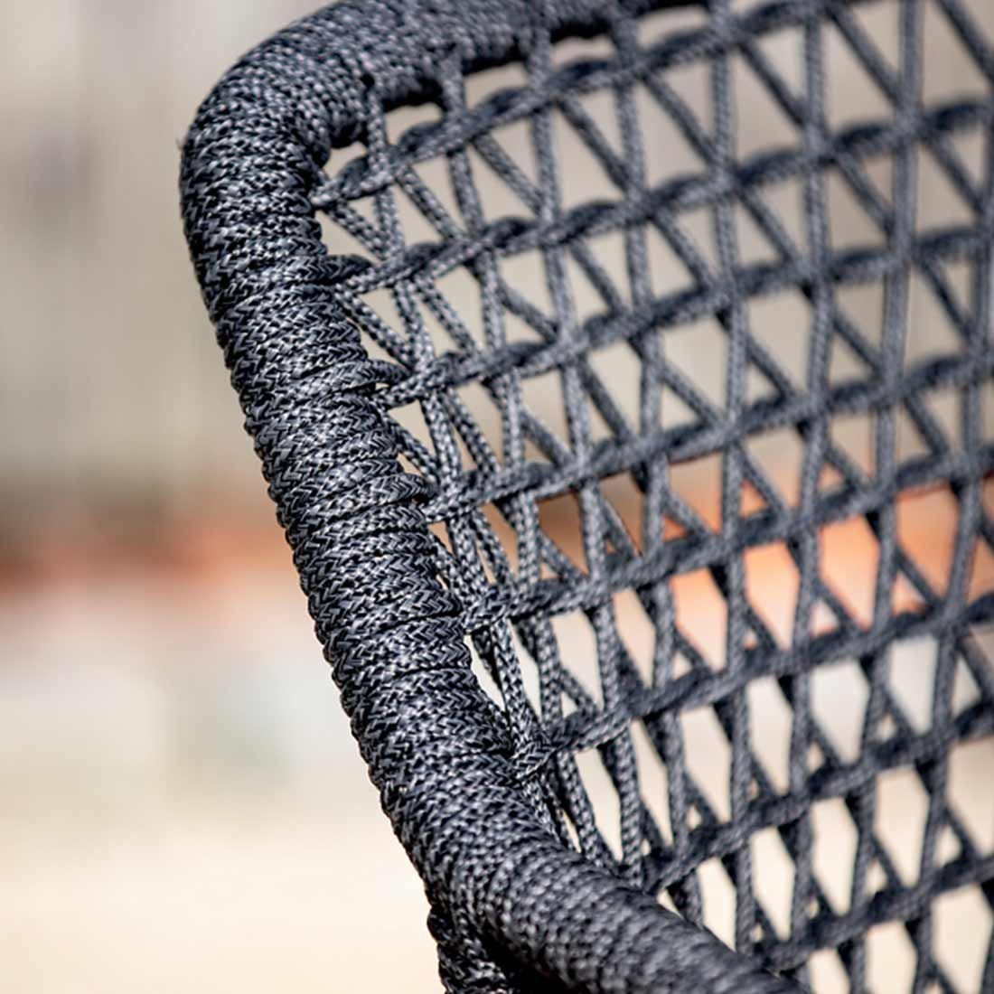 Niehoff Kubu Gartensessel Aluminium/Rope/Olefin