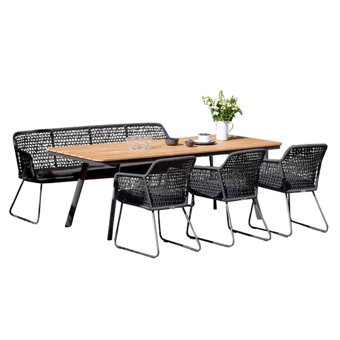 Niehoff Kubu Gartenmöbel-Set L (6 Plätze) Tisch 220x95cm