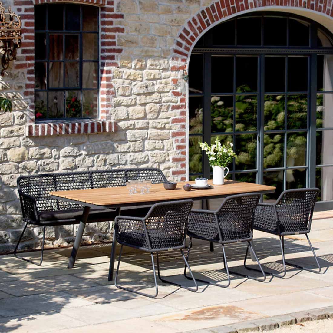 Niehoff Kubu Gartenmöbel-Set L (6 Plätze) Tisch 220x95cm