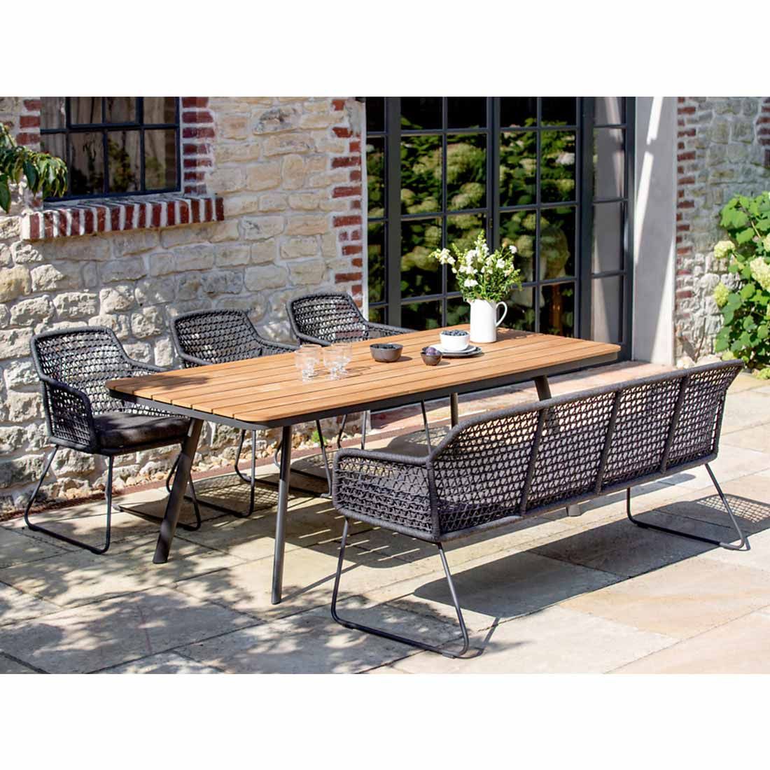 Niehoff Kubu Gartenmöbel-Set L (6 Plätze) Tisch 220x95cm