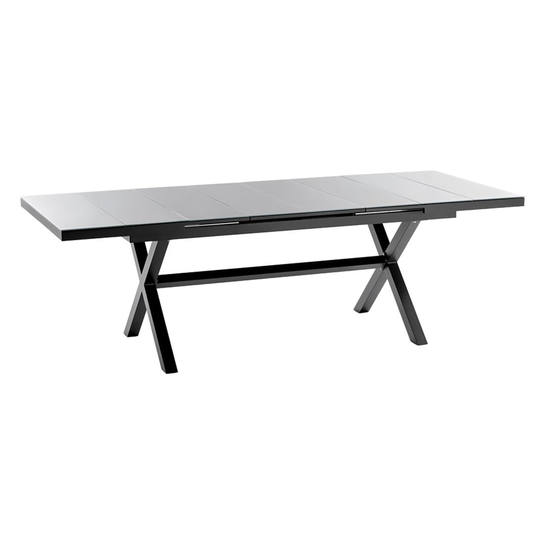 Niehoff Nalvo Ausziehtisch 180/240x100cm Aluminium/Glas