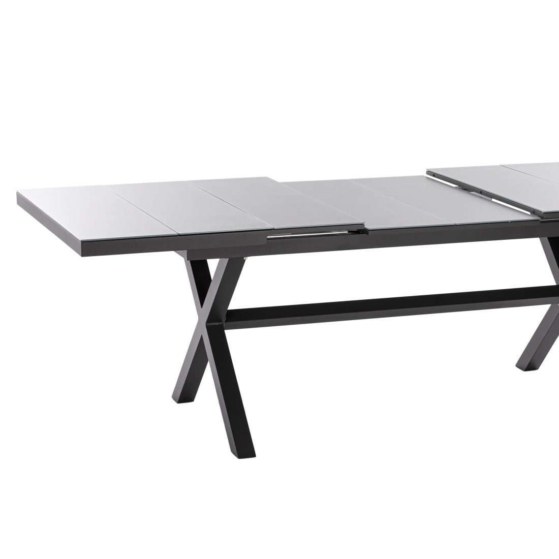 Niehoff Nalvo Ausziehtisch 180/240x100cm Aluminium/Glas