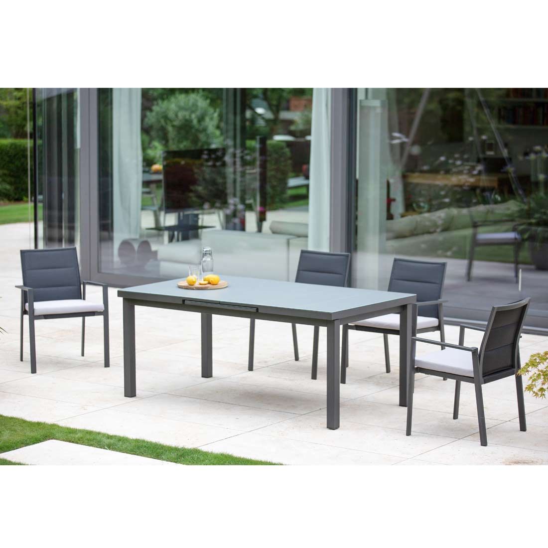Niehoff Nancer Gartenmöbelset 5-tlg. + Tisch 180/240x100cm
