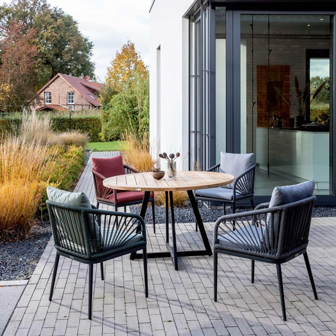 Niehoff Pino Gartensessel Aluminium/Rope