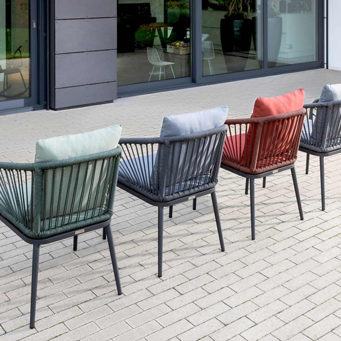 Niehoff Pino Gartensessel Aluminium/Rope