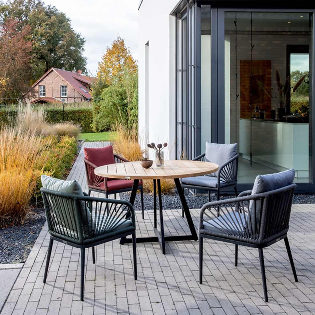 Niehoff Pino Gartensessel Aluminium/Rope