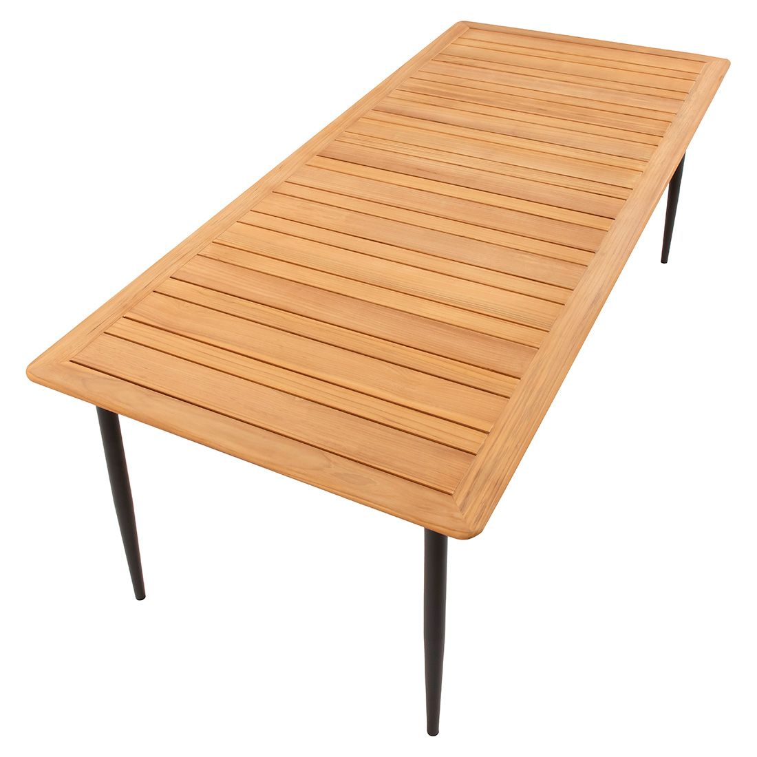 Interliving 7001 Gartentisch 220x95cm Aluminium/Teak
