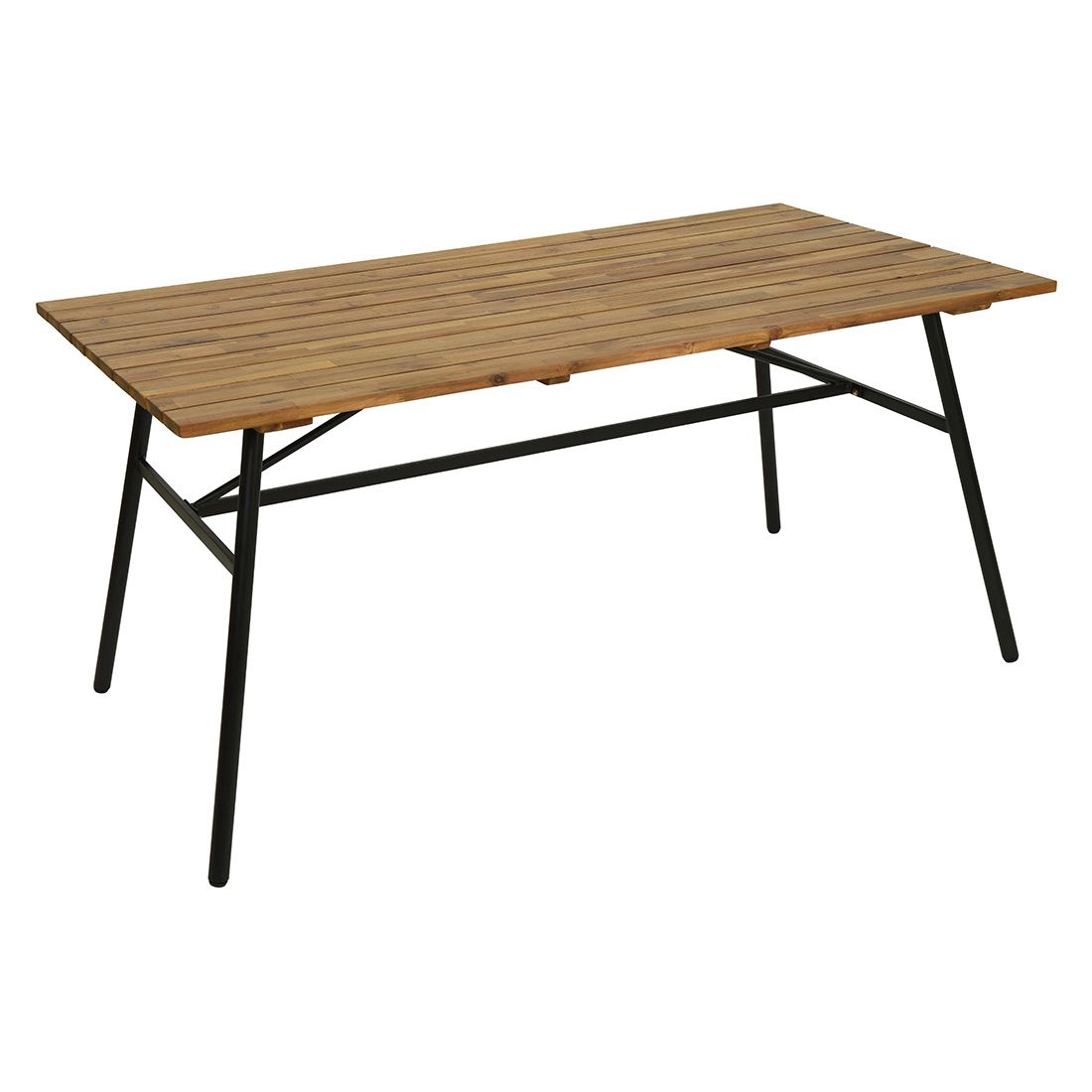 Outdoor Living Poznan Gartenmöbel-Set Tisch 160x83,5cm Eisen/Akazie