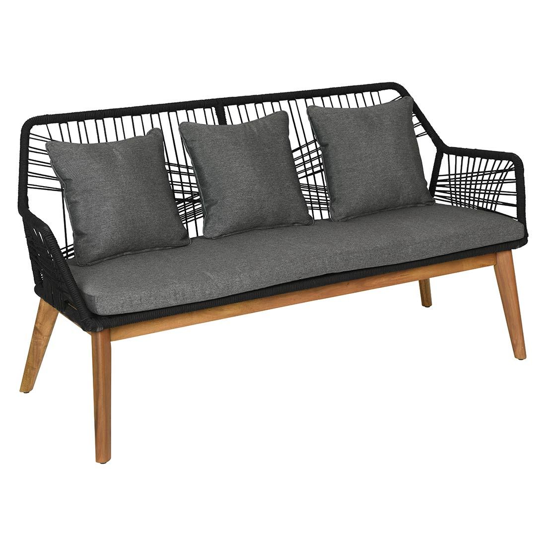 Outdoor Living Seville Loungeset 5-tlg. Akazie/Rope