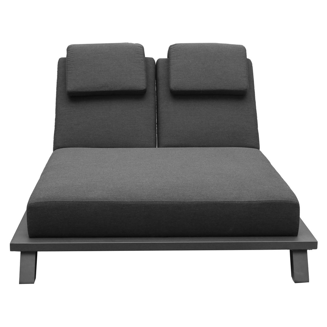 OUTLIV. Alea Doppelliege verstellbar Aluminium/Sunbrella