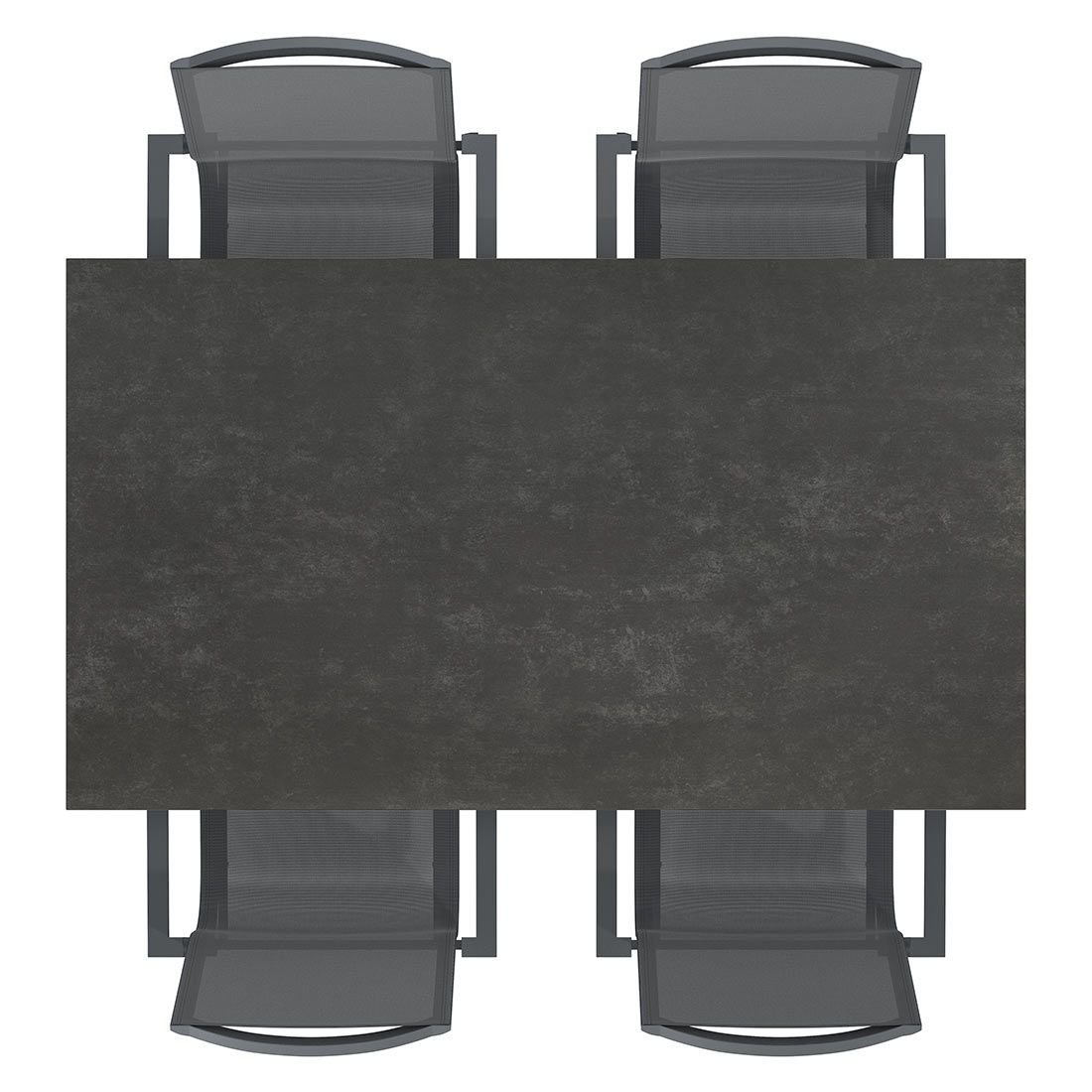 OUTLIV. Atlanta Gartenmöbel-Set M (4 Plätze) Tisch 160/217/267x91cm