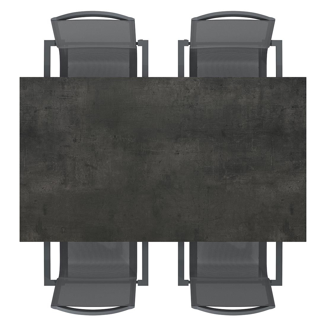 OUTLIV. Atlanta Gartenmöbel-Set M (4 Plätze) Tisch 160/217/267x91cm