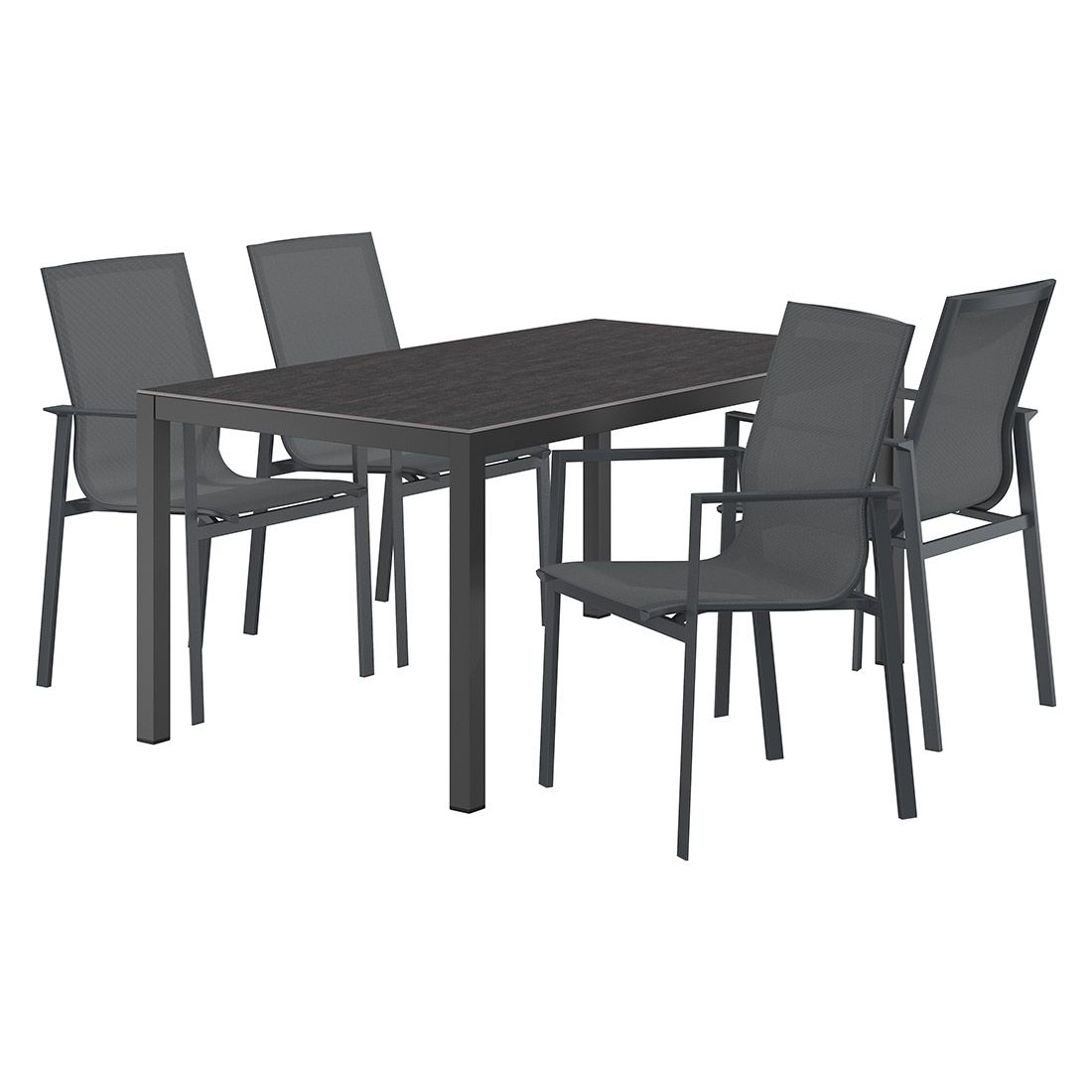 OUTLIV. Atlanta Gartenmöbel-Set M (4 Plätze) Tisch 160x90cm