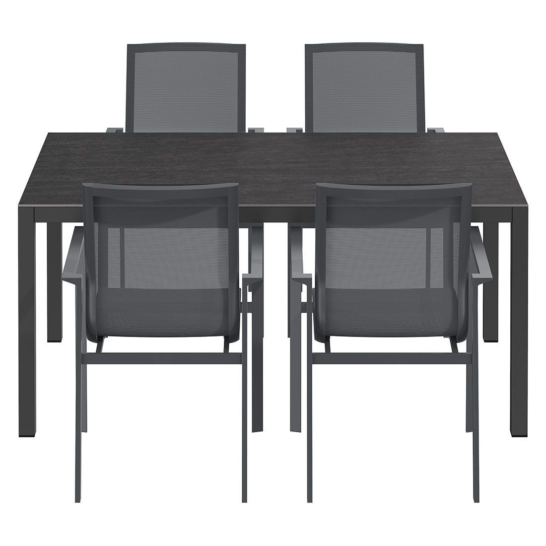 OUTLIV. Atlanta Gartenmöbel-Set M (4 Plätze) Tisch 160x90cm