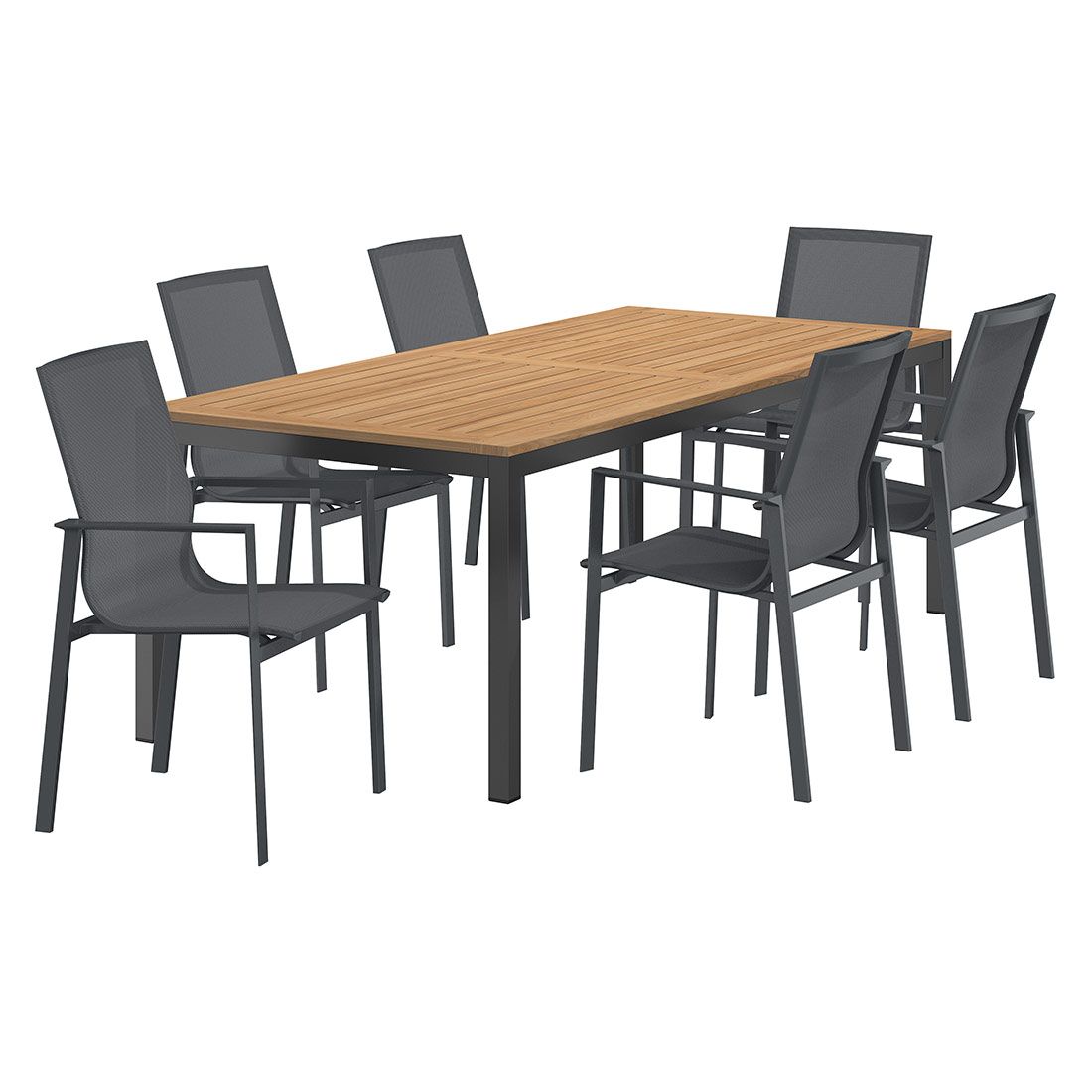 OUTLIV. Atlanta Gartenmöbel-Set L (6 Plätze) Tisch 220x100cm