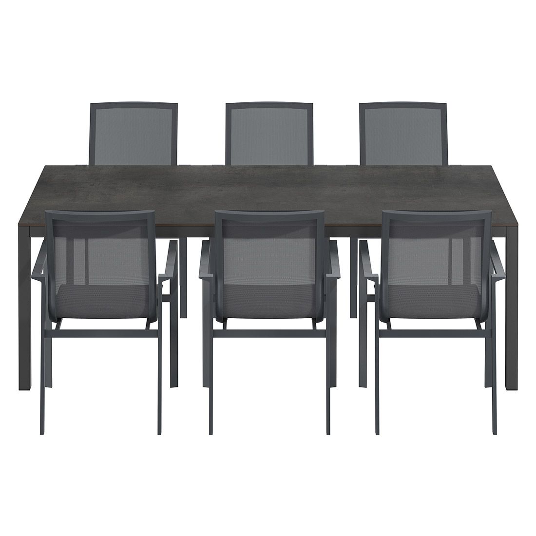 OUTLIV. Atlanta Gartenmöbel-Set L (6 Plätze) Tisch 220x100cm
