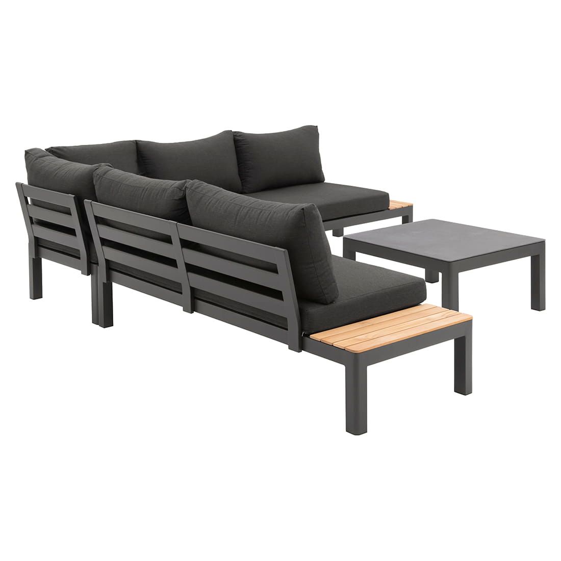 OUTLIV. Ben Loungeecke 4-tlg. Aluminium/Sunbrella