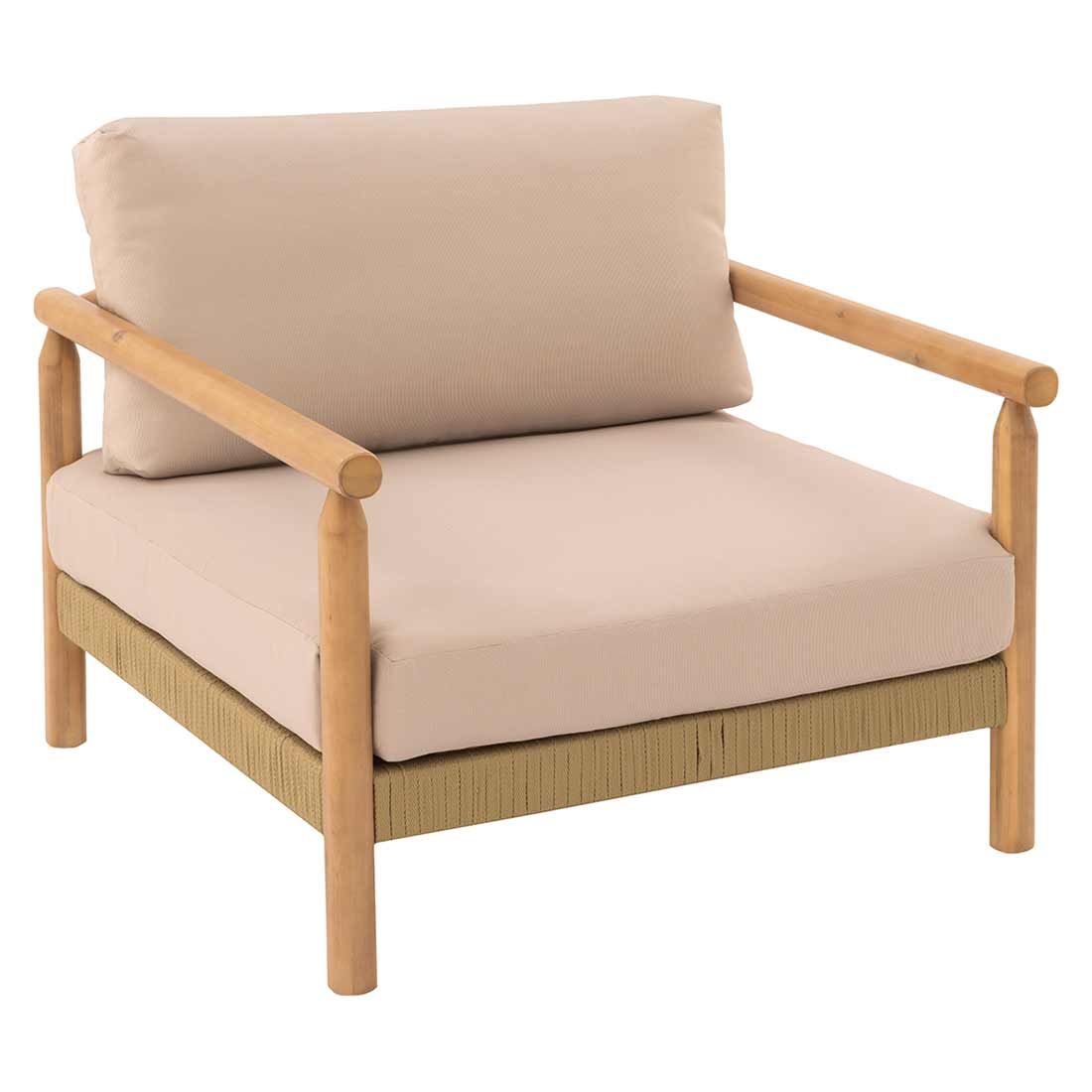 OUTLIV. Berga Loungeset 4-tlg. Rope/Akazie