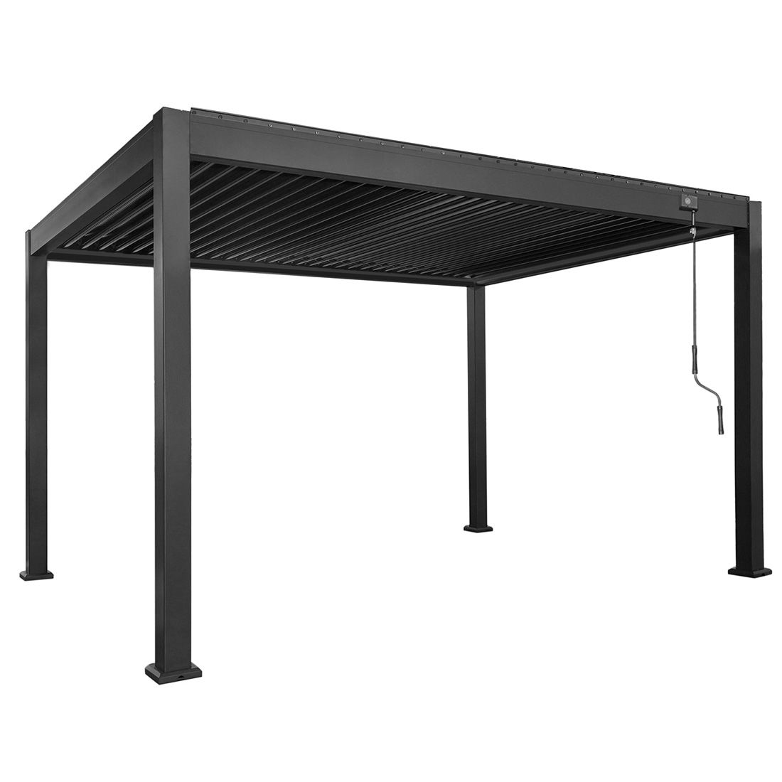 OUTLIV. Bio Santorini Gartenpergola 300x400cm mit Seitenteile Aluminium