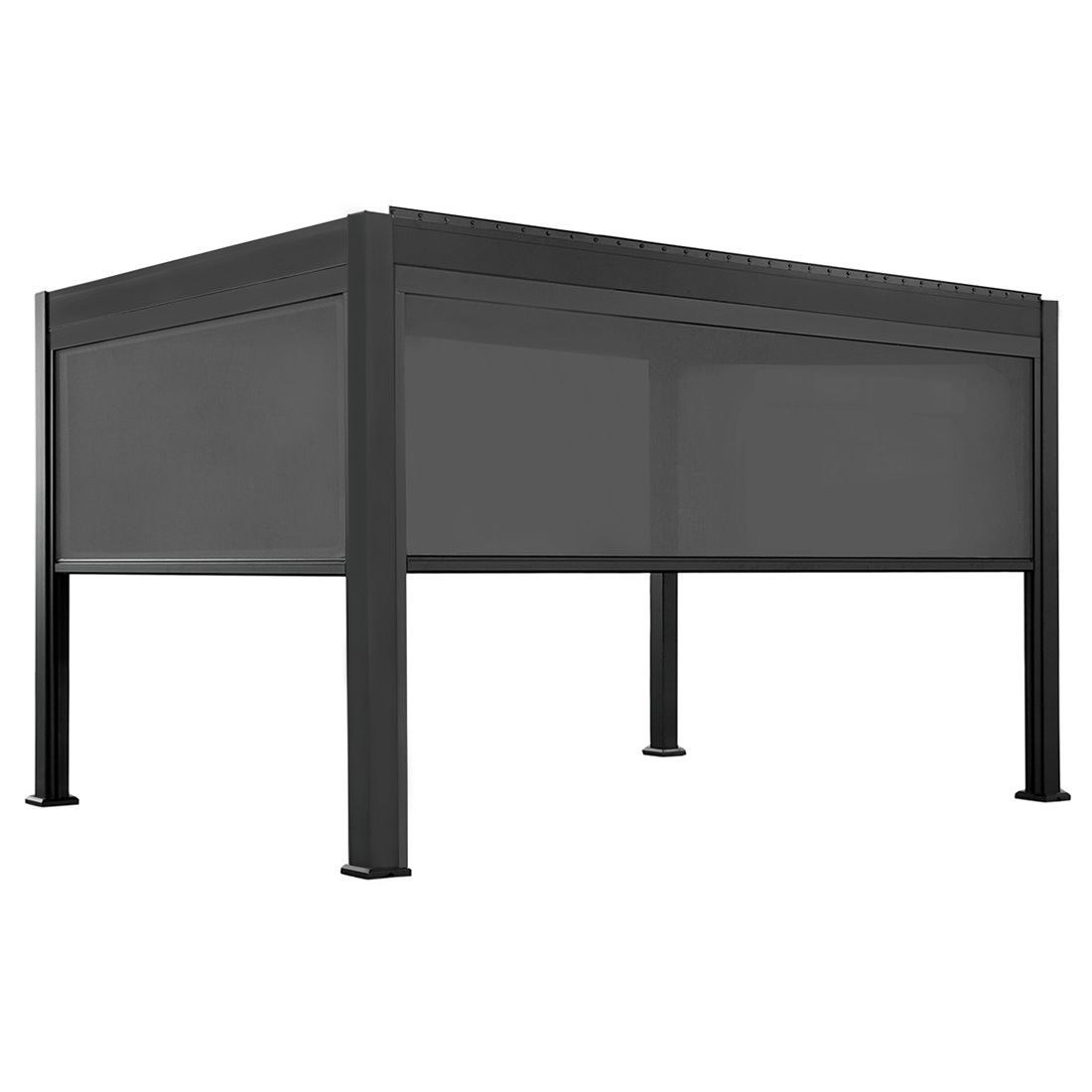 OUTLIV. Bio Santorini Gartenpergola 300x400cm mit Seitenteile Aluminium