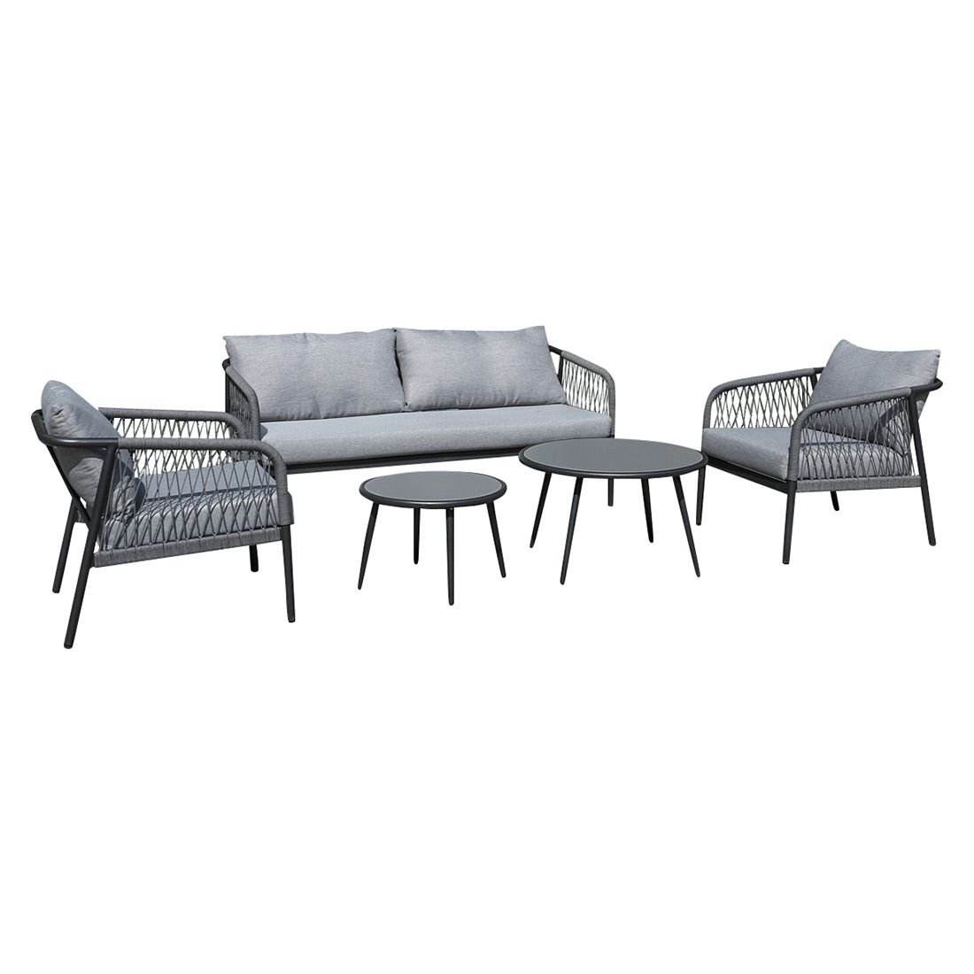 OUTLIV. Charleston Loungeset Aluminium/Olefin/Rope