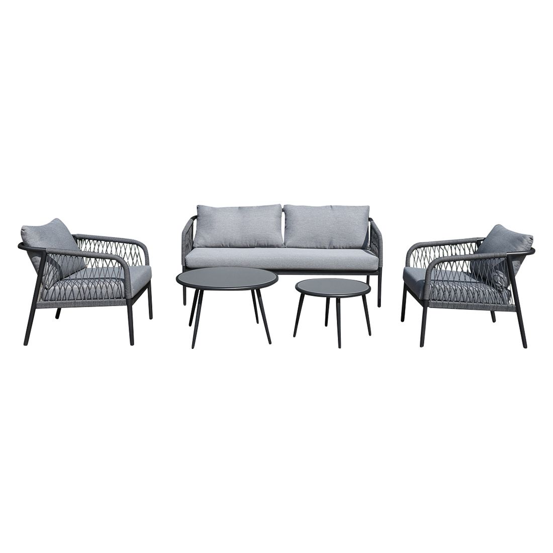 OUTLIV. Charleston Loungeset Aluminium/Olefin/Rope