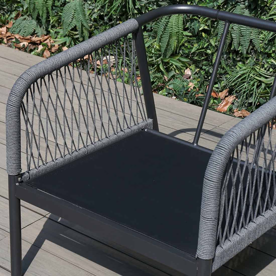 OUTLIV. Charleston Loungeset Aluminium/Olefin/Rope